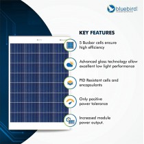 100 Watt 12 Volt Polycrystalline Solar Panels Bluebird