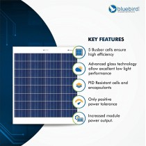 75 Watt 12 Volt Polycrystalline Solar Panels Bluebird