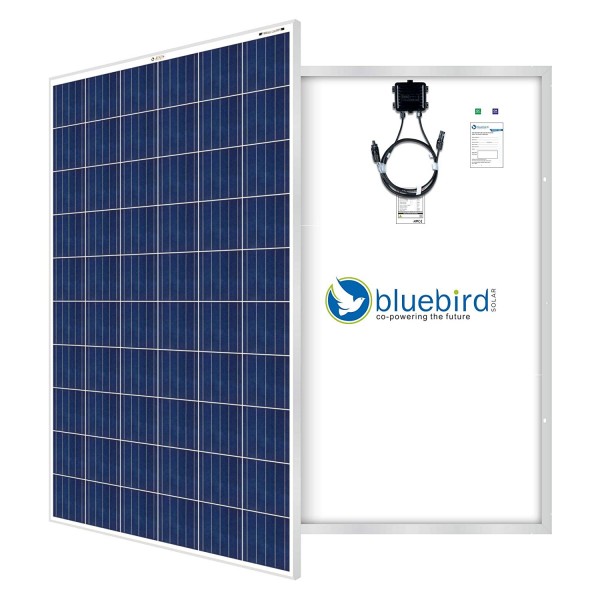 Bluebird 275 Watt 24 Volt Polycrystalline Solar Panels, BIS Certified 