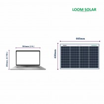 Loom solar panel 40 watt 12 volt poly crystalline