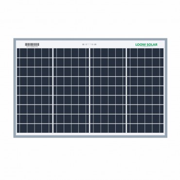 Loom solar panel 40 watt 12 volt poly crystalline