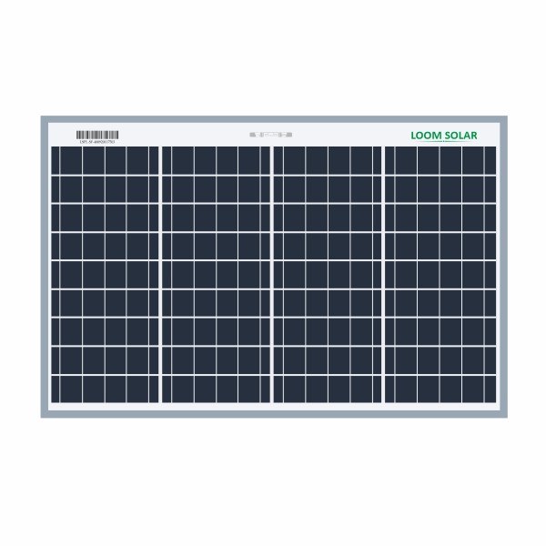 Loom solar panel 40 watt 12 volt poly crystalline