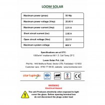 Loom Solar Panel 50 watt - 12 volt Mono Perc
