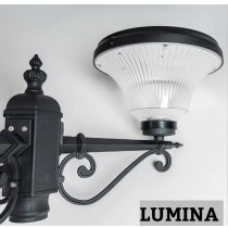 16W TWIN HEAD SOLAR  GARDEN LIGHTS DOUBLE LIGHT WITH POLE