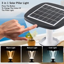 Solar Gate pillar lights