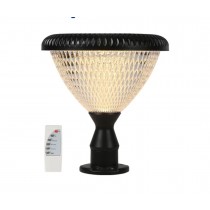 Solar RGB Gate pillar light with Remote