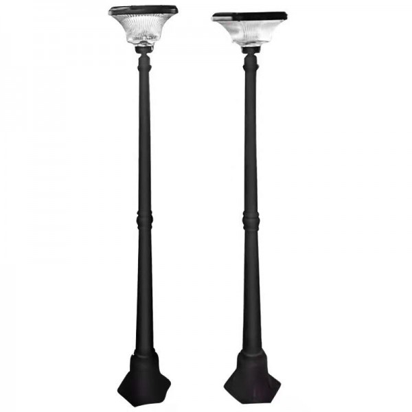 SOLAR LANDSCAPE GARDEN LIGHTS WITH ALUMINUM DESIGNER POLE-SINGLE LIGHT- 1600MM HEIGHT