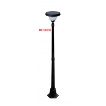 SOLAR LANDSCAPE GARDEN LIGHTS WITH ALUMINUM DESIGNER POLE-SINGLE LIGHT- 1600MM HEIGHT