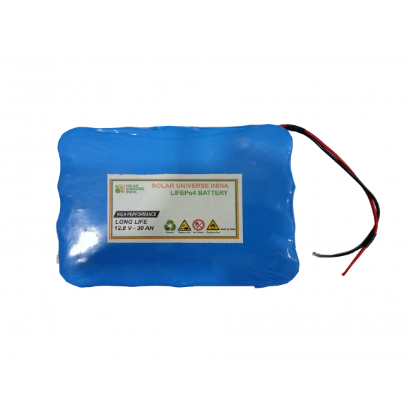 12.8V-30ah LifePo4 Battery with BMS Lithium Solar Battery