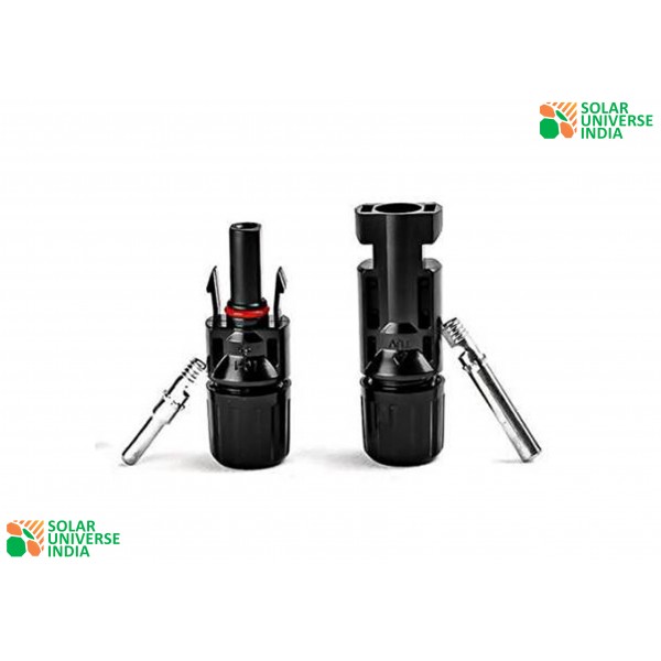 Solar mc4 Connector For Solar Panel (Black, Pack of 1)