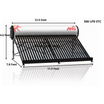 500 LPD ETC Anu Solar Water Heater