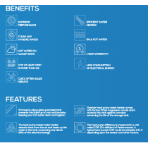 Emmvee Solarizer Spring 300 Litre Pressurized Hybrid Heat Pump