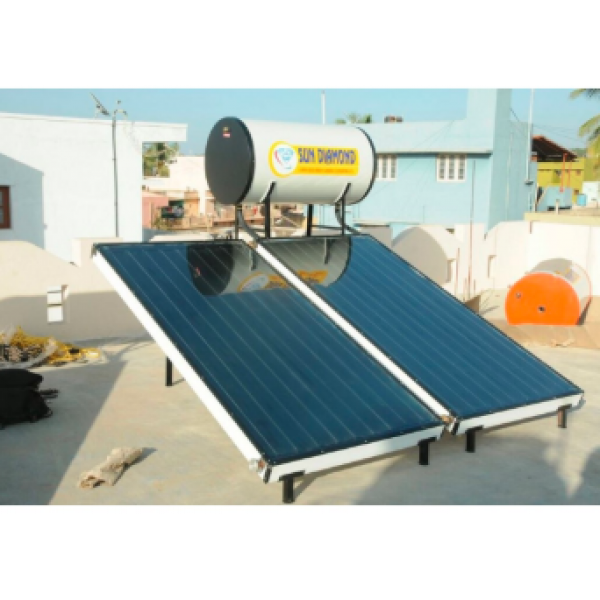 200 LPD FPC Sun Diamond Non-Pressurized Solar Water Heater With Copper Tank