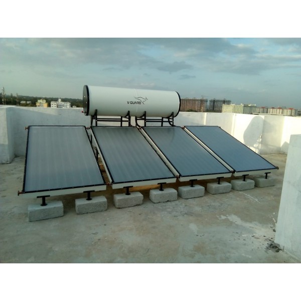 500 LPD FPC  GL Pressurized V-guard Solar Water heater