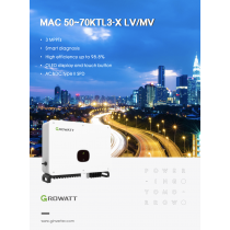 Growatt 50 kwatt, 3 Phase  MAC 50KTL3-X LVon-Grid Solar Power Inverter