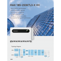 Growatt 253 kwatt, 3 Phase  MAX 253KTL3-X HV on-Grid Solar Power Inverter