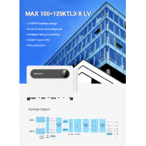 Growatt 125 kwatt, 3 Phase MAX 125KTL3 LV on-Grid Solar Power Inverter