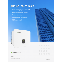 Growatt 50 kwatt, 3 Phase MID 50KTL3-X2 on-Grid Solar Power Inverter