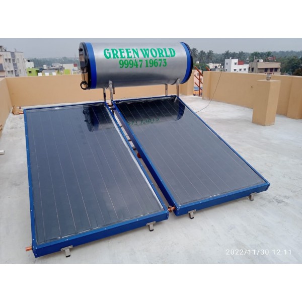 200 lpd FPC Pressurized Green World Solar Water Heater